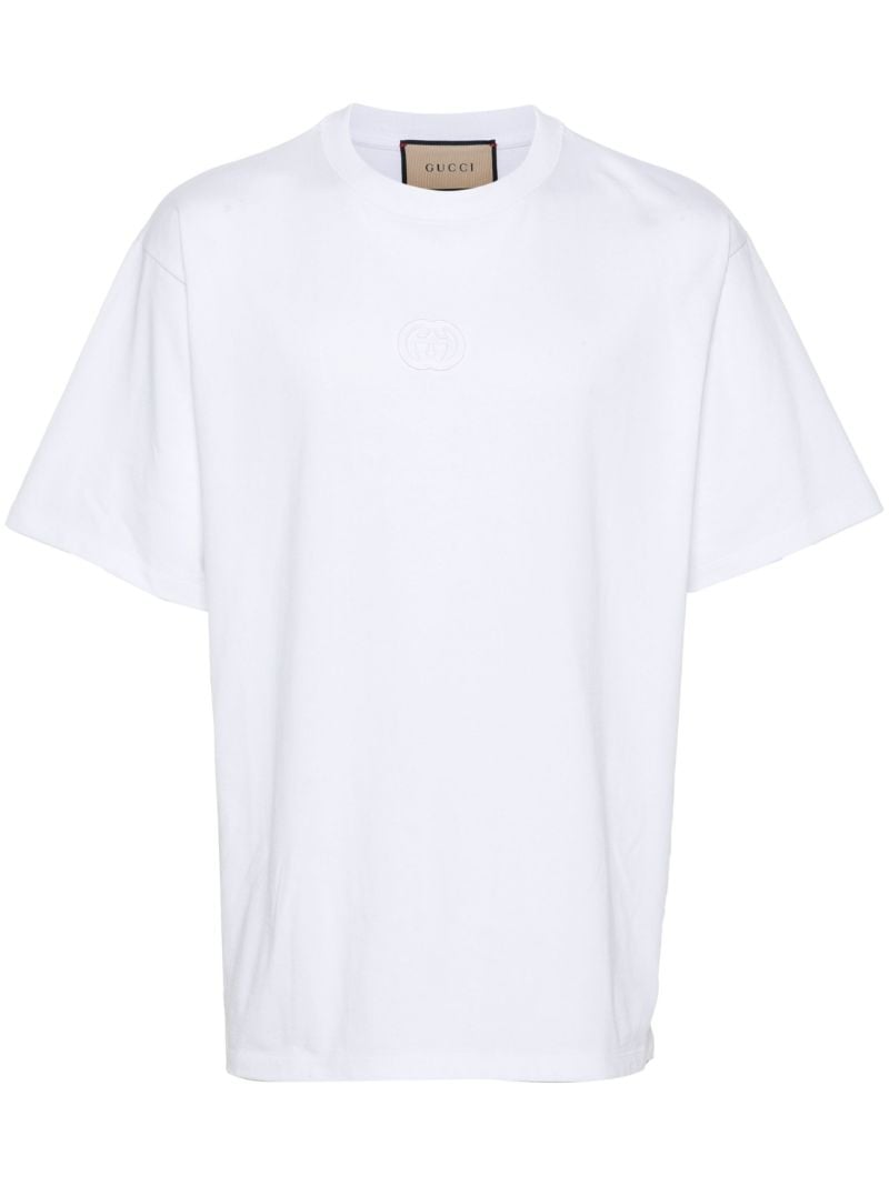 White Interlocking G Cotton T-shirt