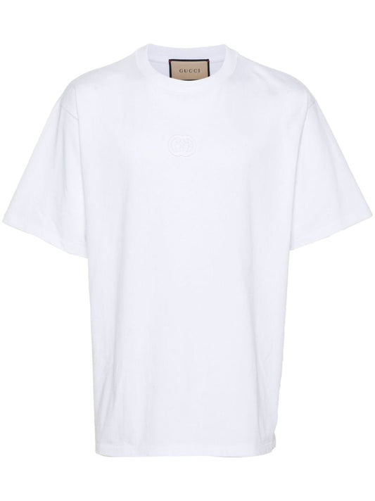 White Interlocking G Cotton T-shirt