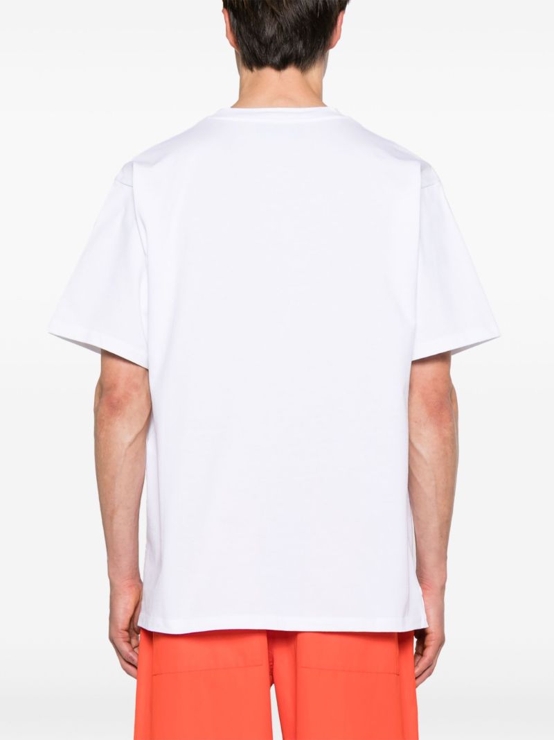 White Interlocking G Cotton T-shirt