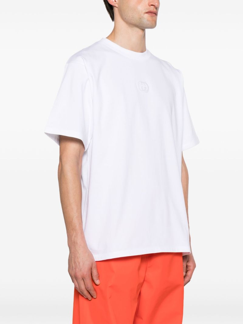 White Interlocking G Cotton T-shirt