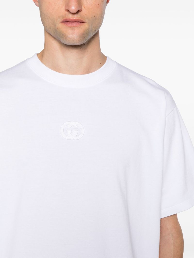 White Interlocking G Cotton T-shirt