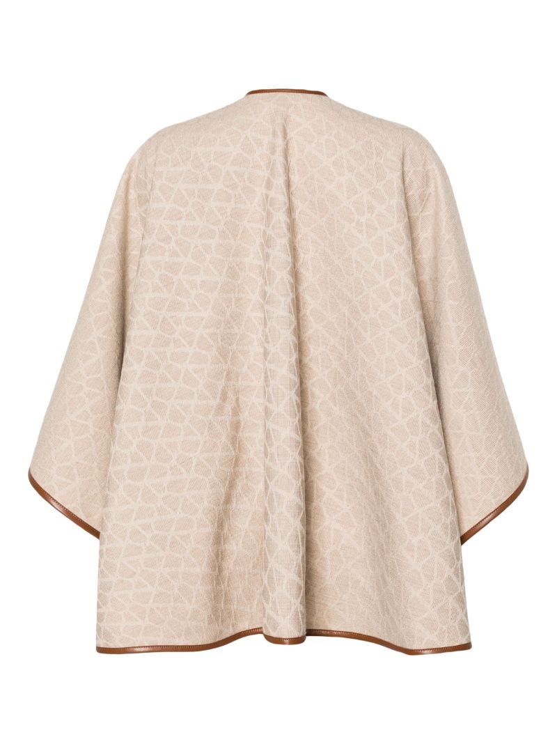 Neutral Toile Iconographe Wool Poncho