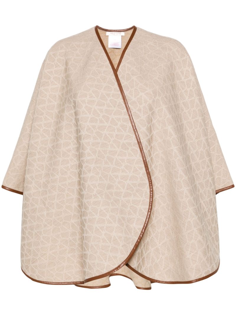 Neutral Toile Iconographe Wool Poncho