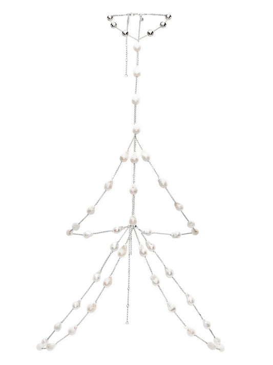 Gold-plated Darcey Pearl Body Chain