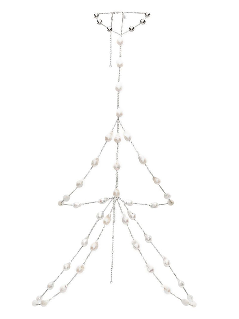 Gold-plated Darcey Pearl Body Chain
