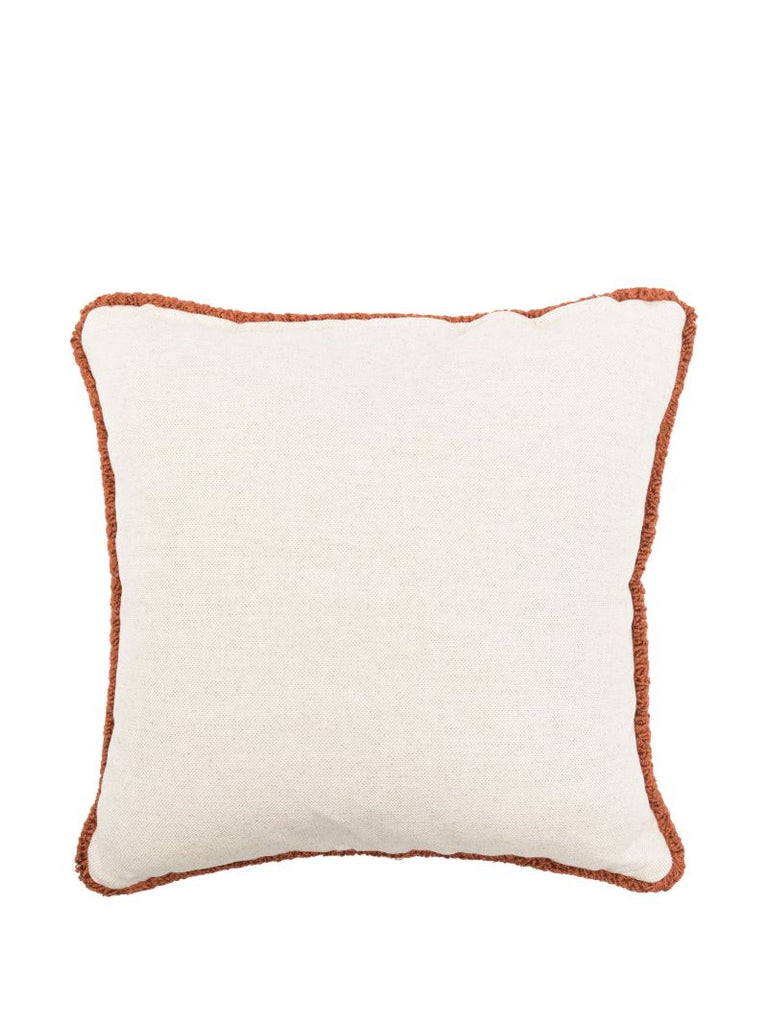 Brown Vende Geometric Jacquard Cushion