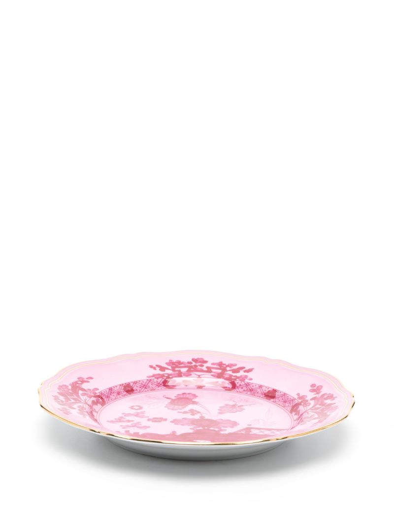 Pink Oriente Italiano Porcelain Dinner Plate