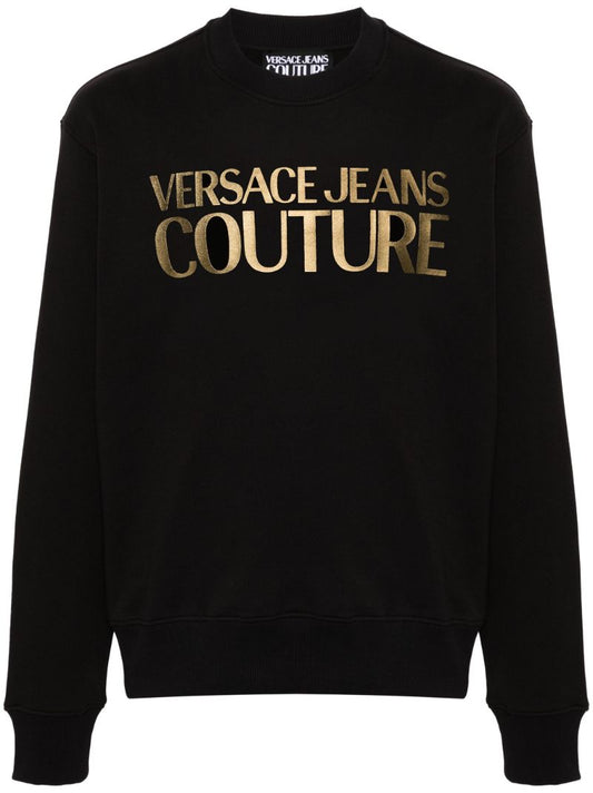 Black Logo-print Cotton Sweatshirt