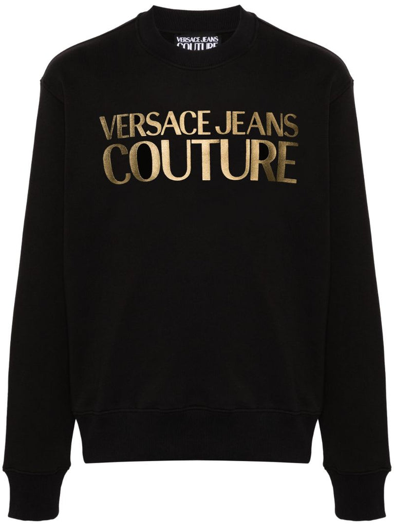 Black Logo-print Cotton Sweatshirt