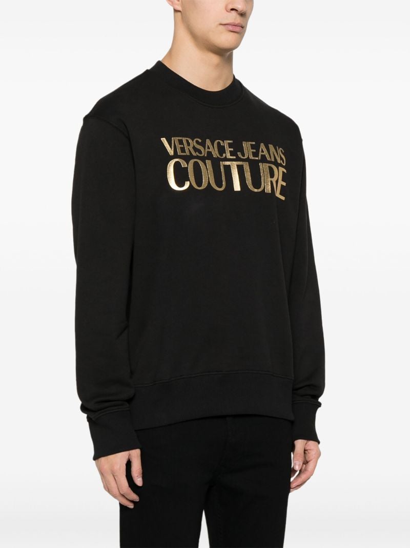 Black Logo-print Cotton Sweatshirt