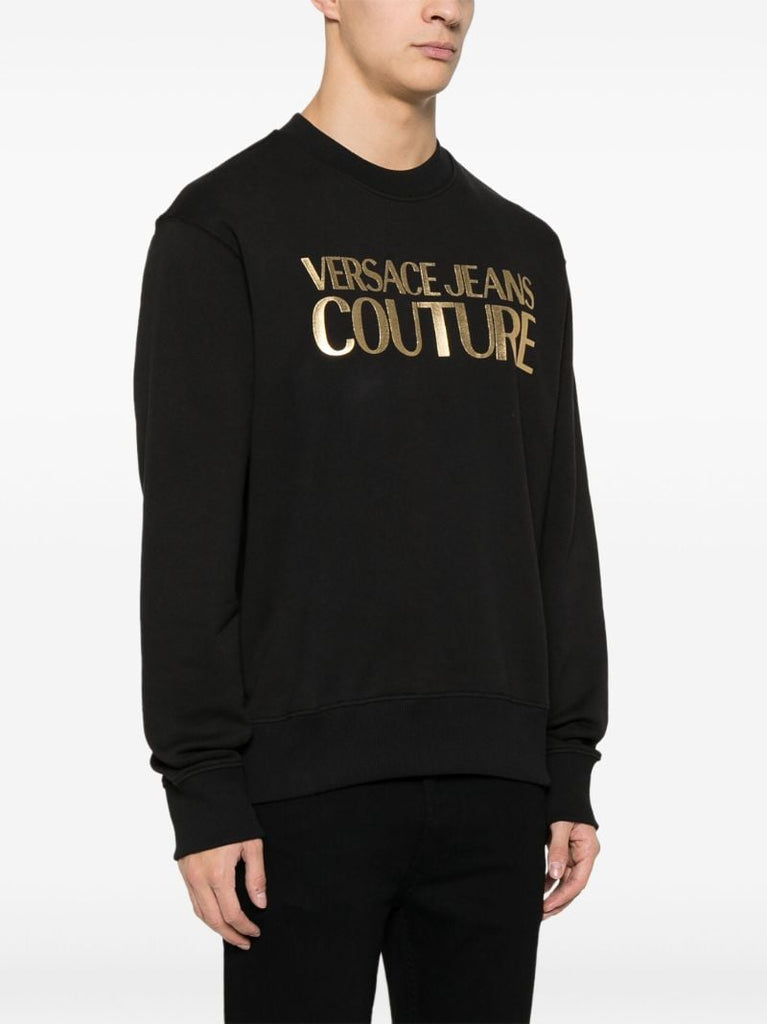 Black Logo-print Cotton Sweatshirt