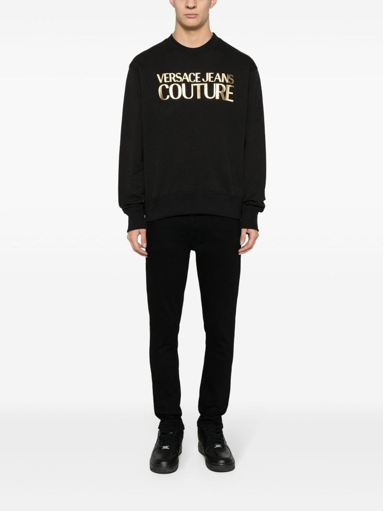 Black Logo-print Cotton Sweatshirt