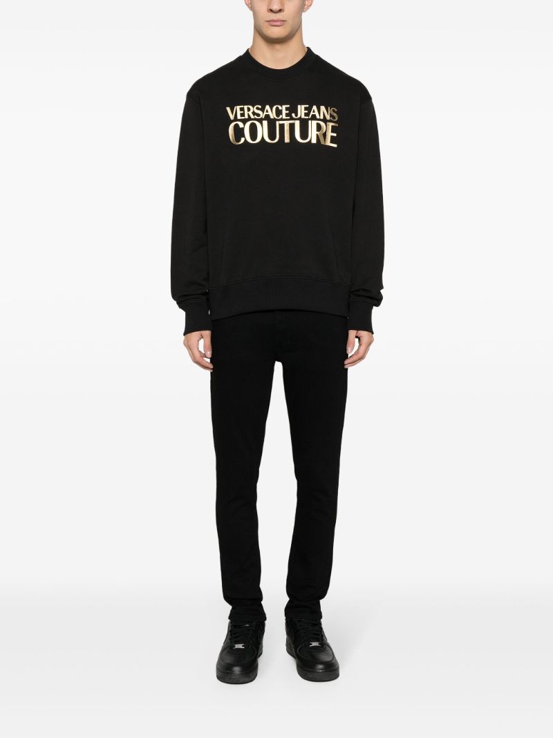 Black Logo-print Cotton Sweatshirt