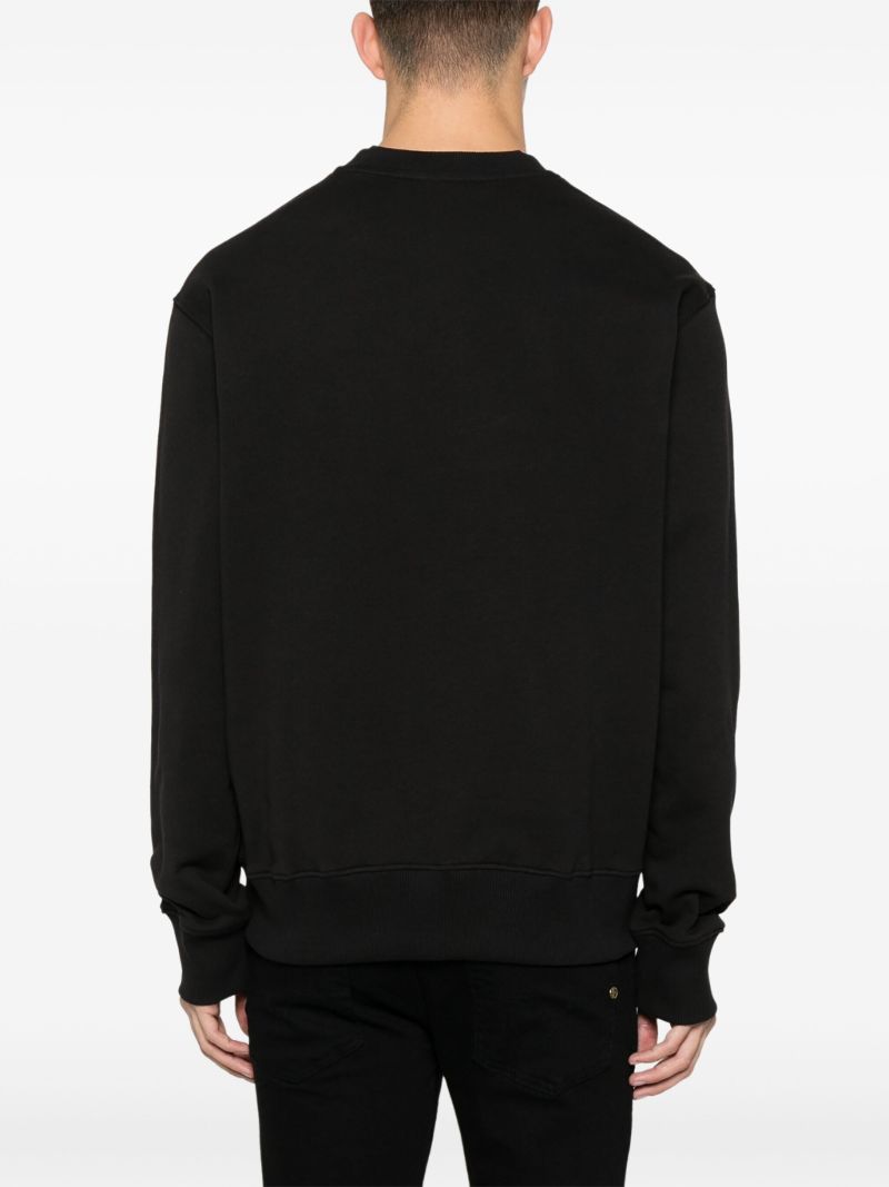 Black Logo-print Cotton Sweatshirt