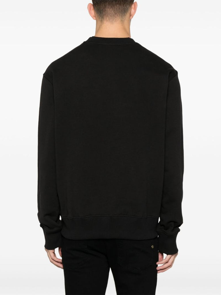 Black Logo-print Cotton Sweatshirt