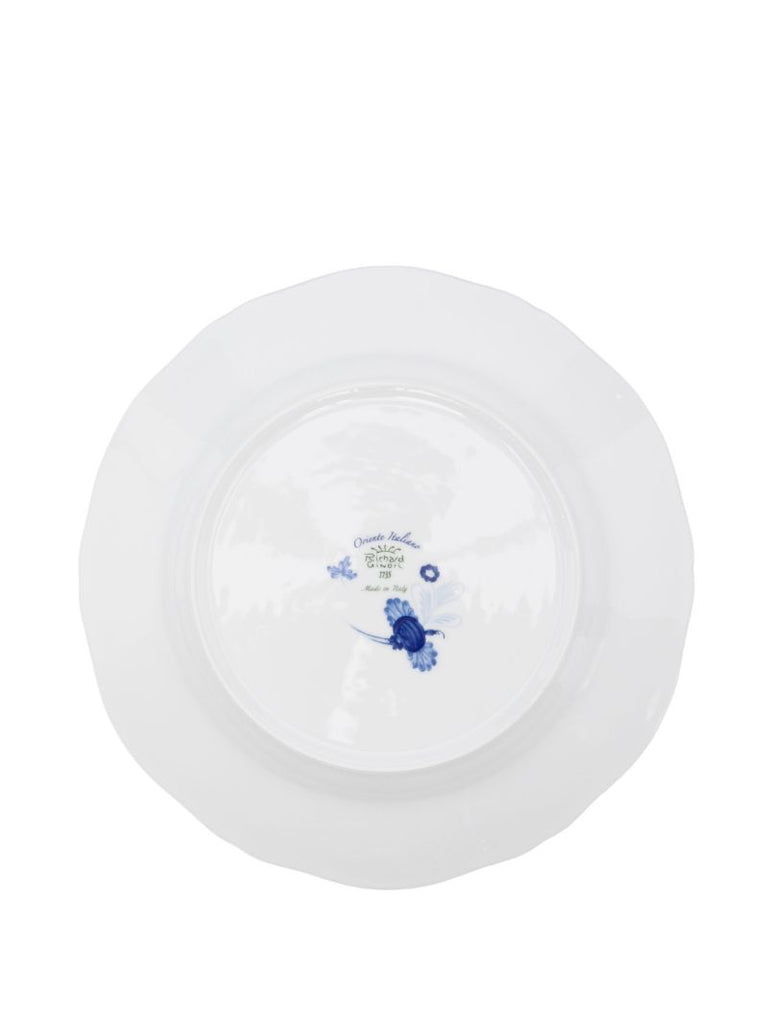 Green Oriente Italiano Porcelain Dinner Plates Set