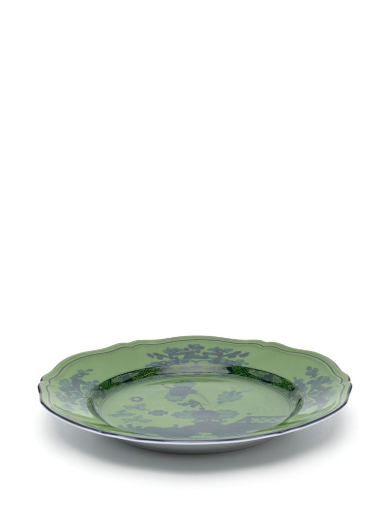 Green Oriente Italiano Porcelain Dinner Plates Set