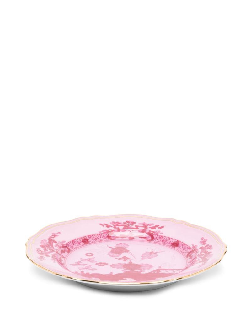 Pink Oriente Italiano Porcelain Dessert Plates Set