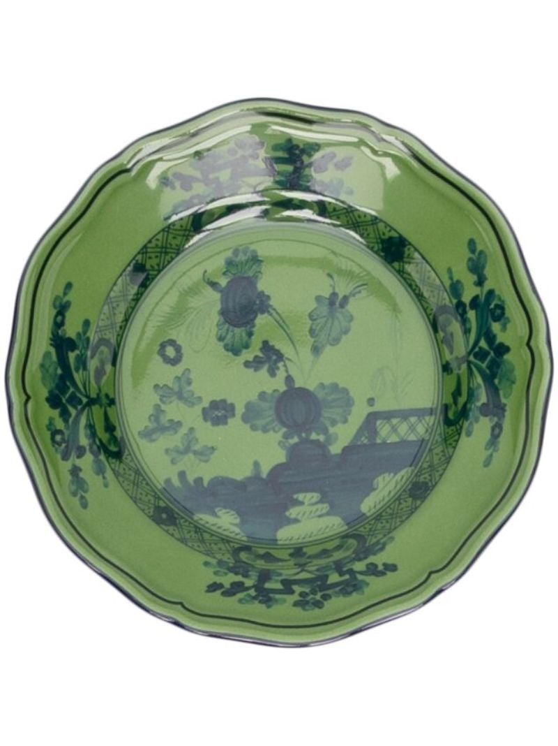 Green Oriente Italiano Bread Plate
