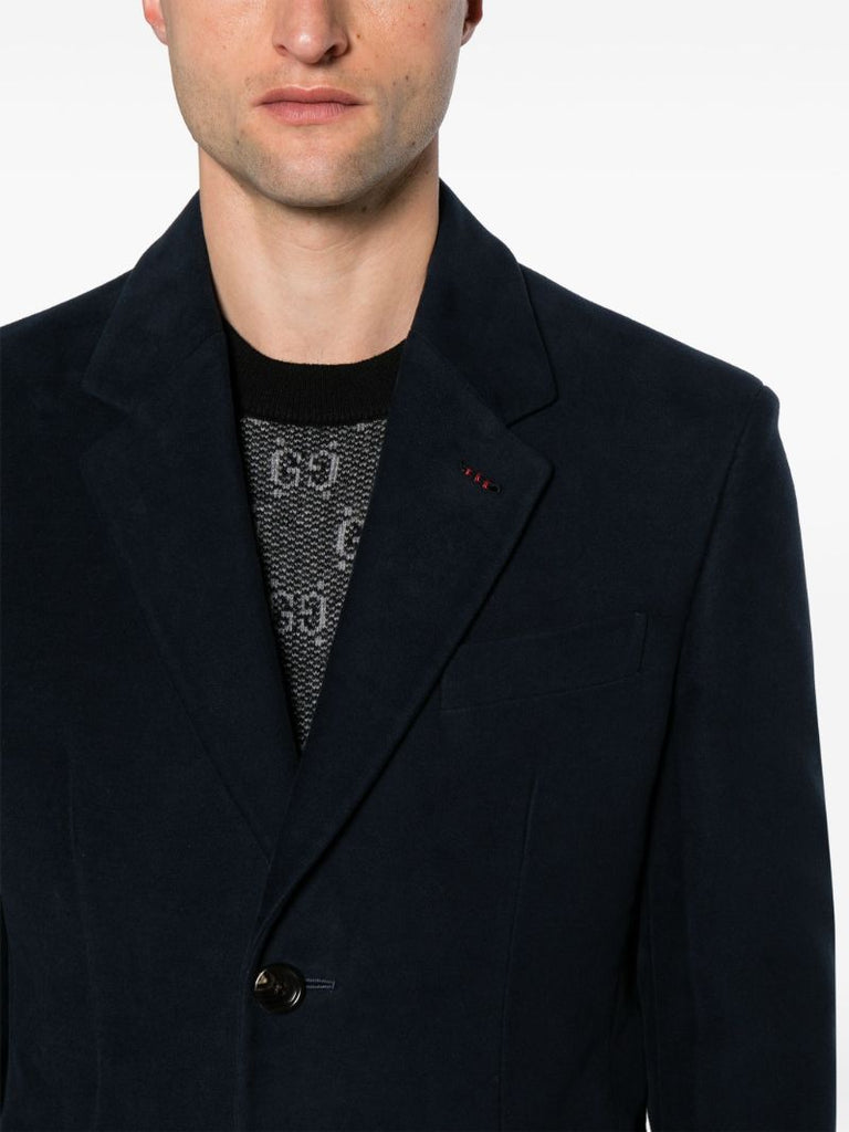 Blue Logo-appliquÃ_x0083_Â© Coat