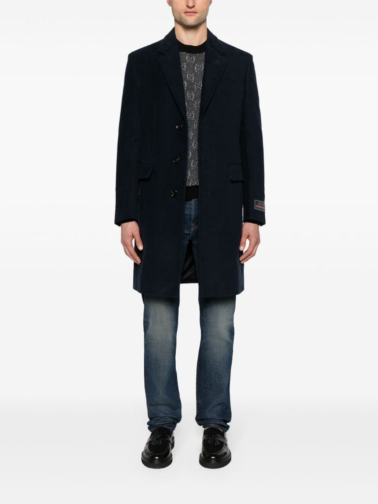 Blue Logo-appliquÃ_x0083_Â© Coat