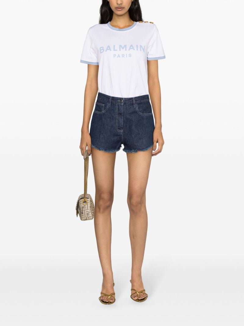 White Logo-print Cotton T-shirt