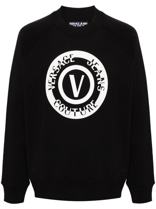 Black Logo-print Cotton Sweatshirt