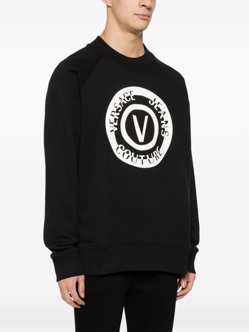 Black Logo-print Cotton Sweatshirt