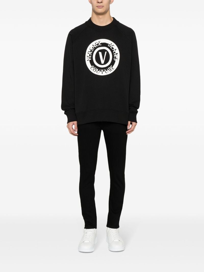 Black Logo-print Cotton Sweatshirt
