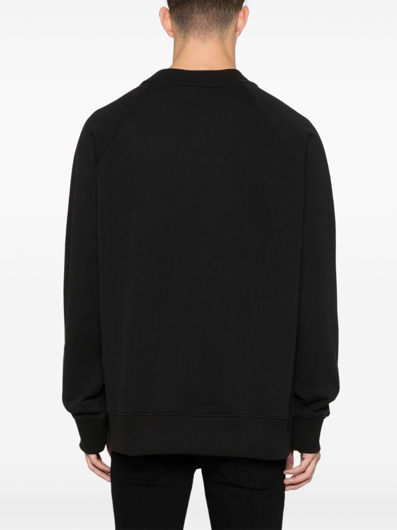 Black Logo-print Cotton Sweatshirt