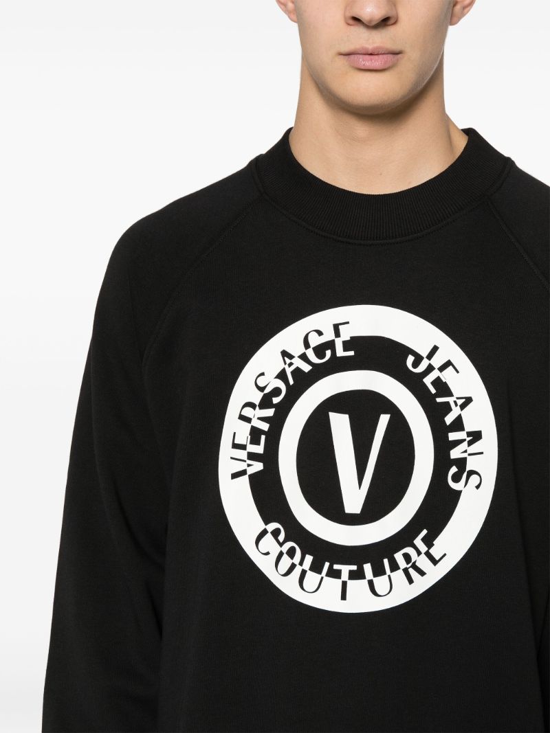 Black Logo-print Cotton Sweatshirt