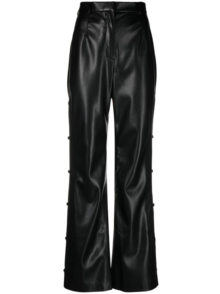 Black Felina Faux-leather Trousers