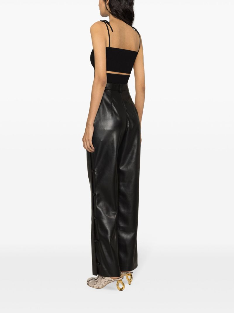 Black Felina Faux-leather Trousers