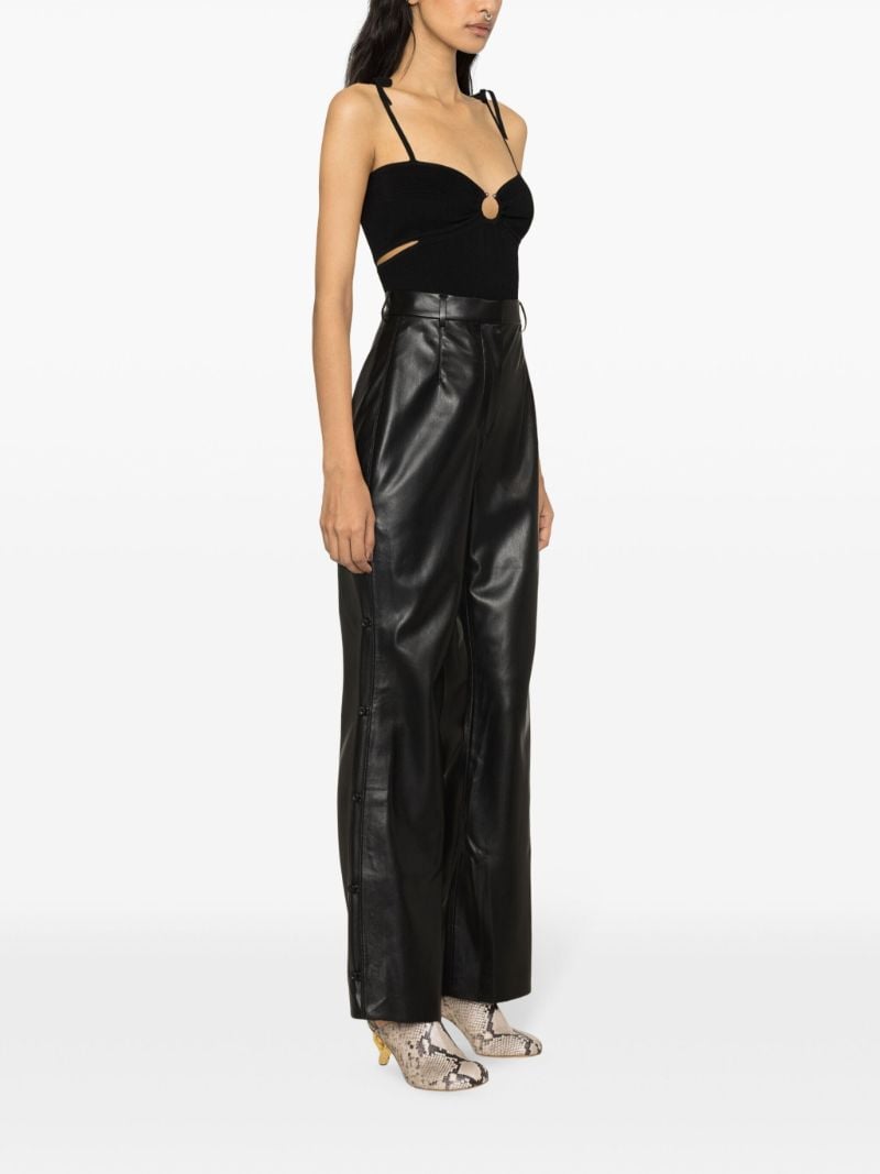 Black Felina Faux-leather Trousers