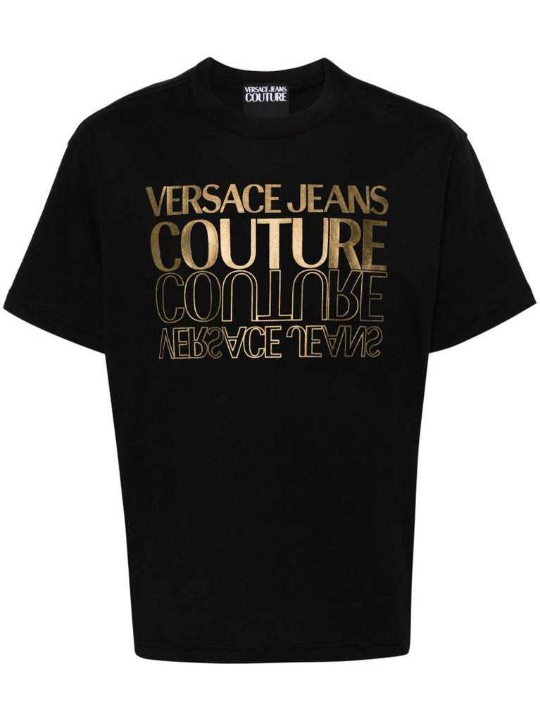 Black Logo-print Cotton T-shirt
