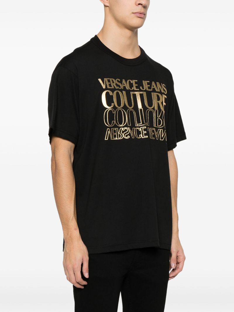 Black Logo-print Cotton T-shirt