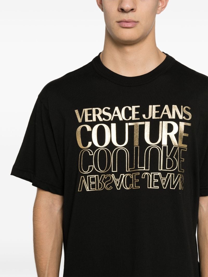 Black Logo-print Cotton T-shirt