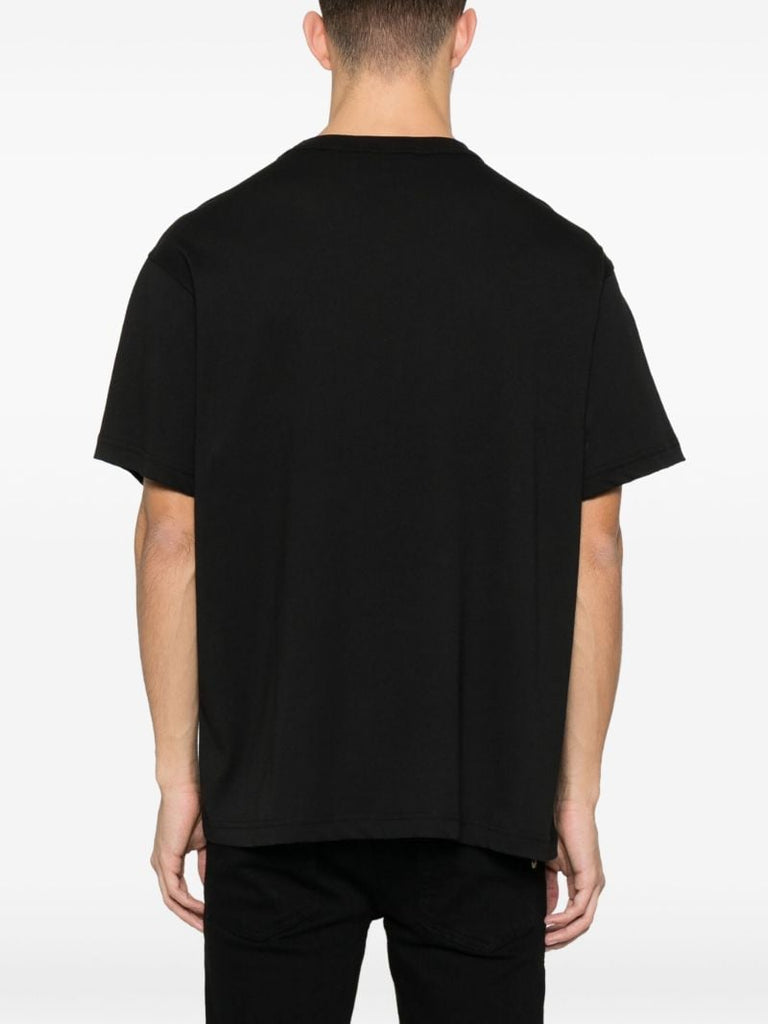 Black Logo-print Cotton T-shirt