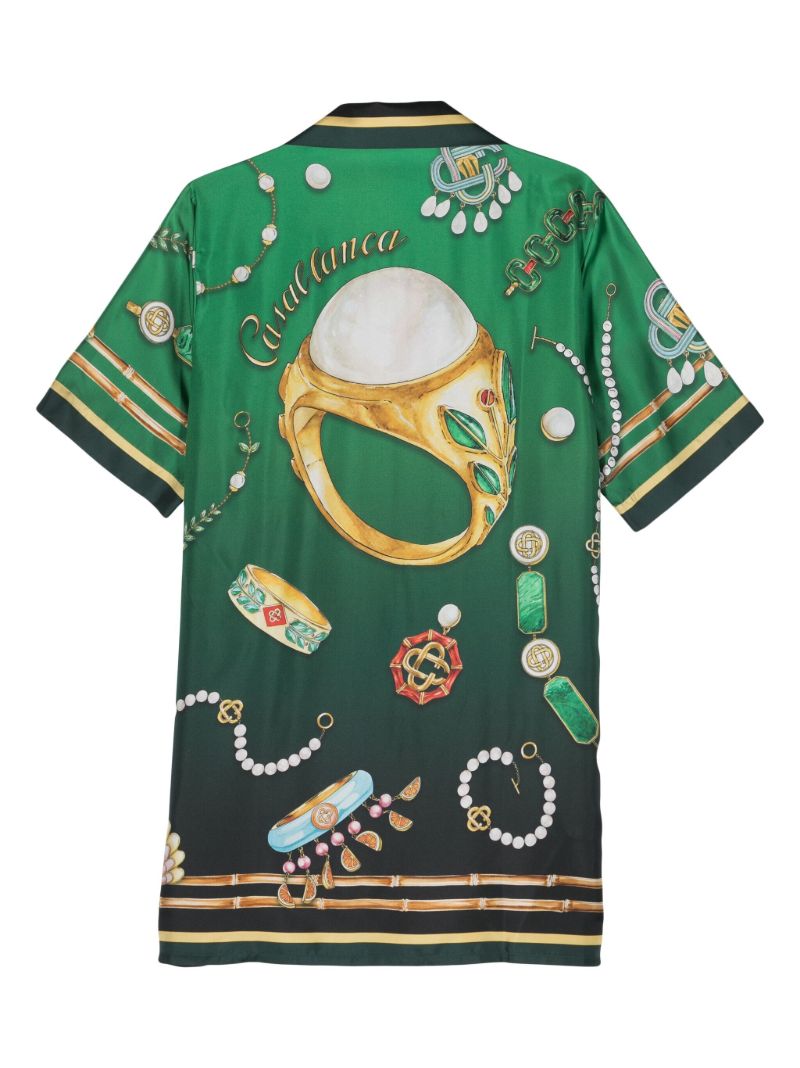 Green La Boite a Bijoux Silk Dress