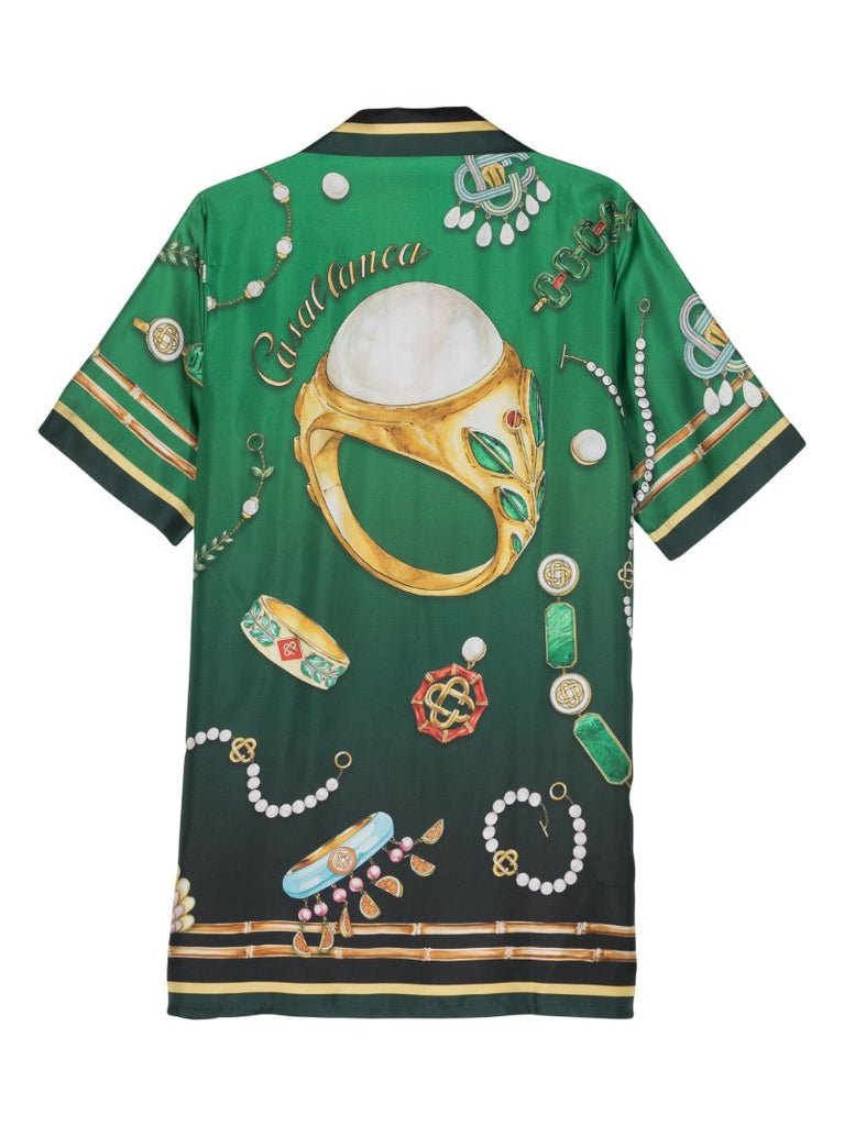 Green La Boite a Bijoux Silk Dress
