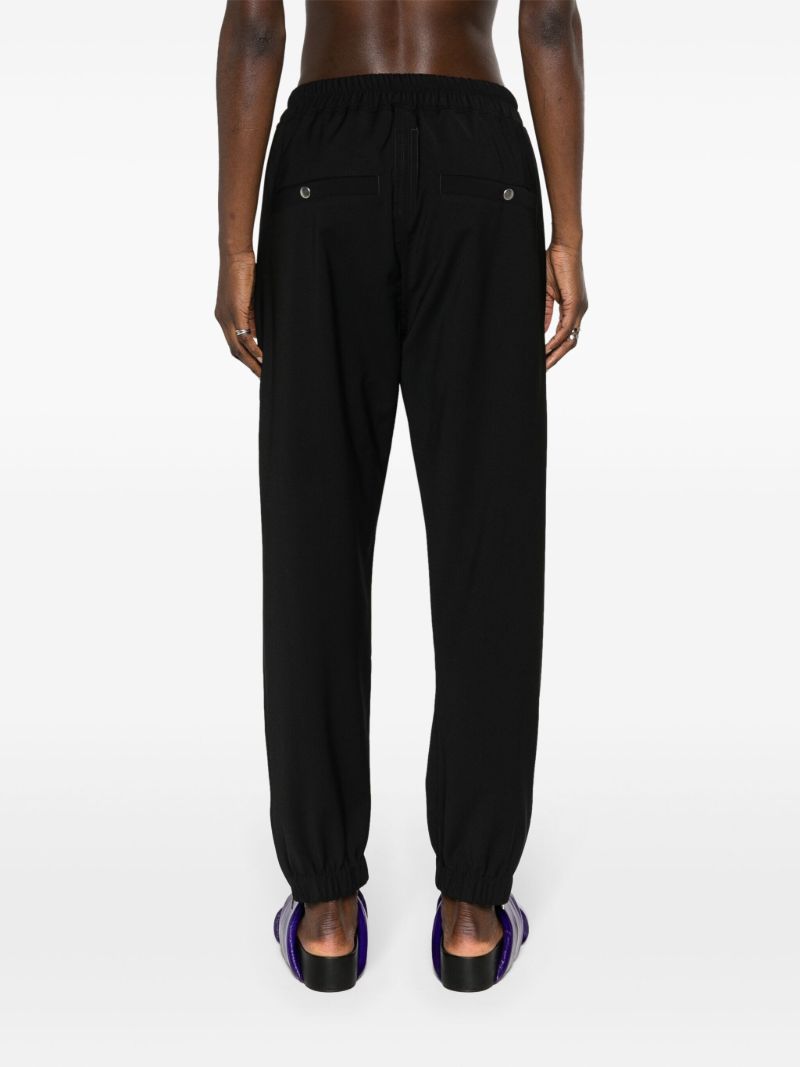 Black Drop-crotch Wool Sweatpants