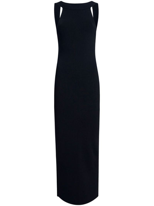 Black Halterneck Maxi Dress