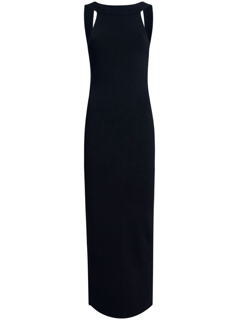 Black Halterneck Maxi Dress