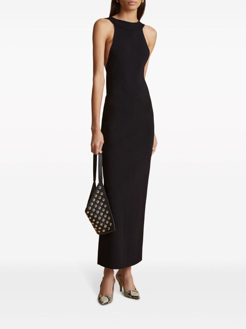 Black Halterneck Maxi Dress