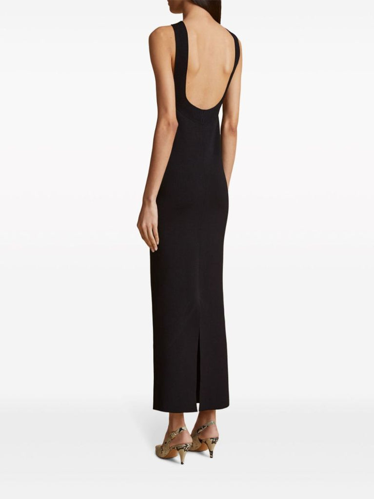 Black Halterneck Maxi Dress