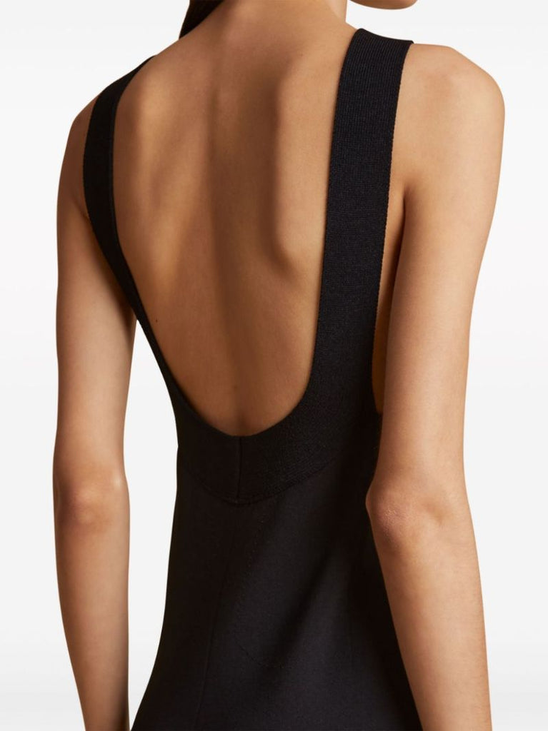 Black Halterneck Maxi Dress