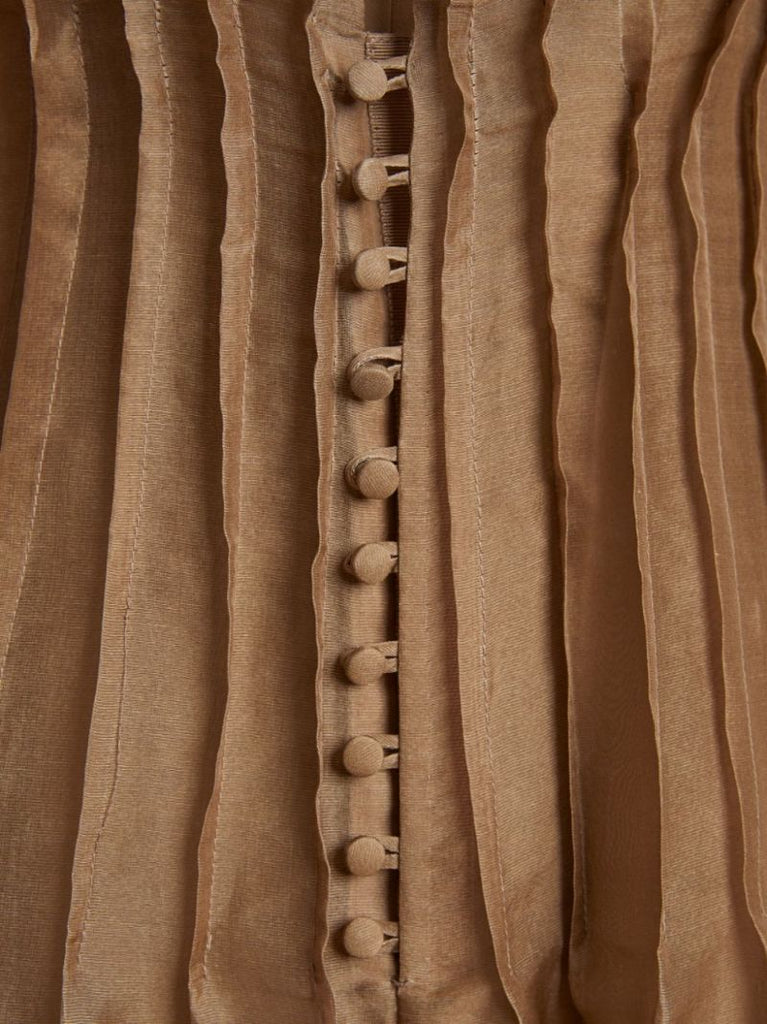 Brown Wes Silk Maxi Dress