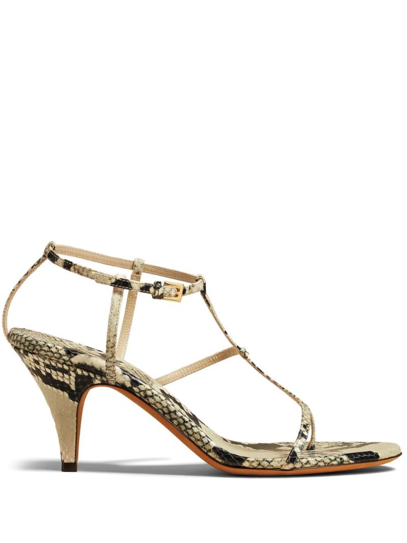 Neutral the Jones 75 Snakeskin-effect Sandals