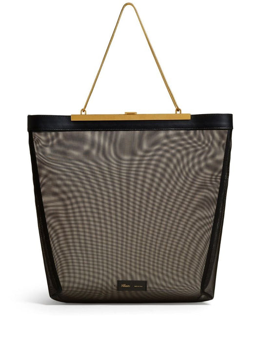 Black the Augusta Mesh Tote Bag