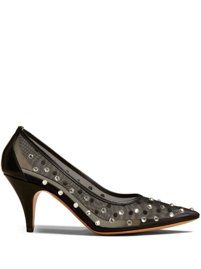 Black the River 75 Mesh Pumps